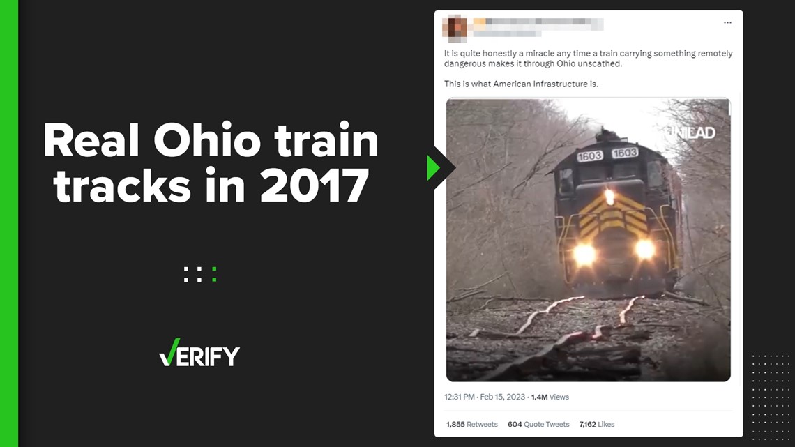 Video shows winding tracks in Ohio repaired