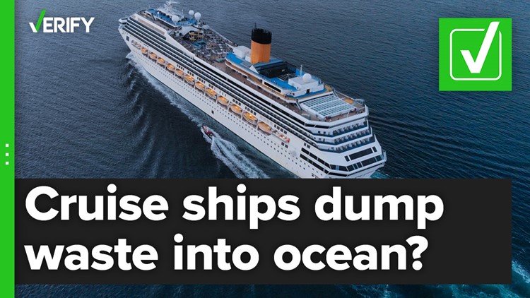 Yes, cruise ships do dump some waste into the ocean