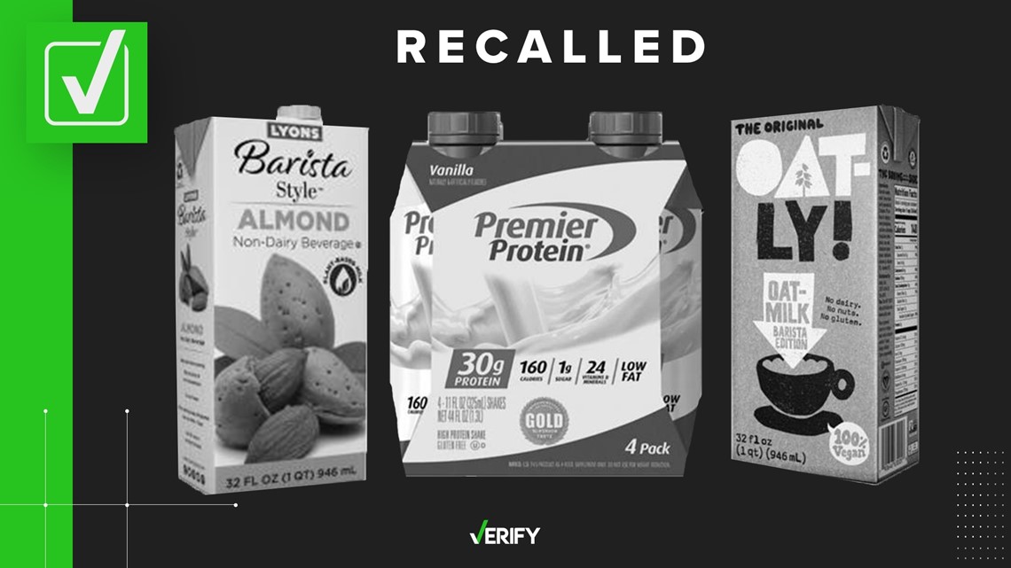 Oatly oat milk, Premier protein shakes recall how to get refund