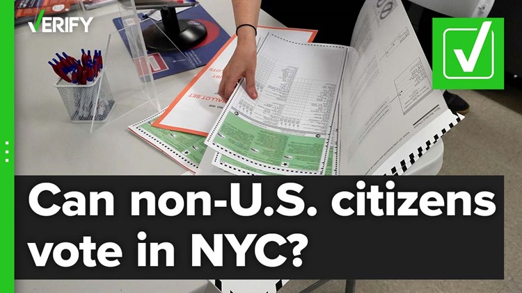Yes, some non-U.S. citizens can now vote in New York City