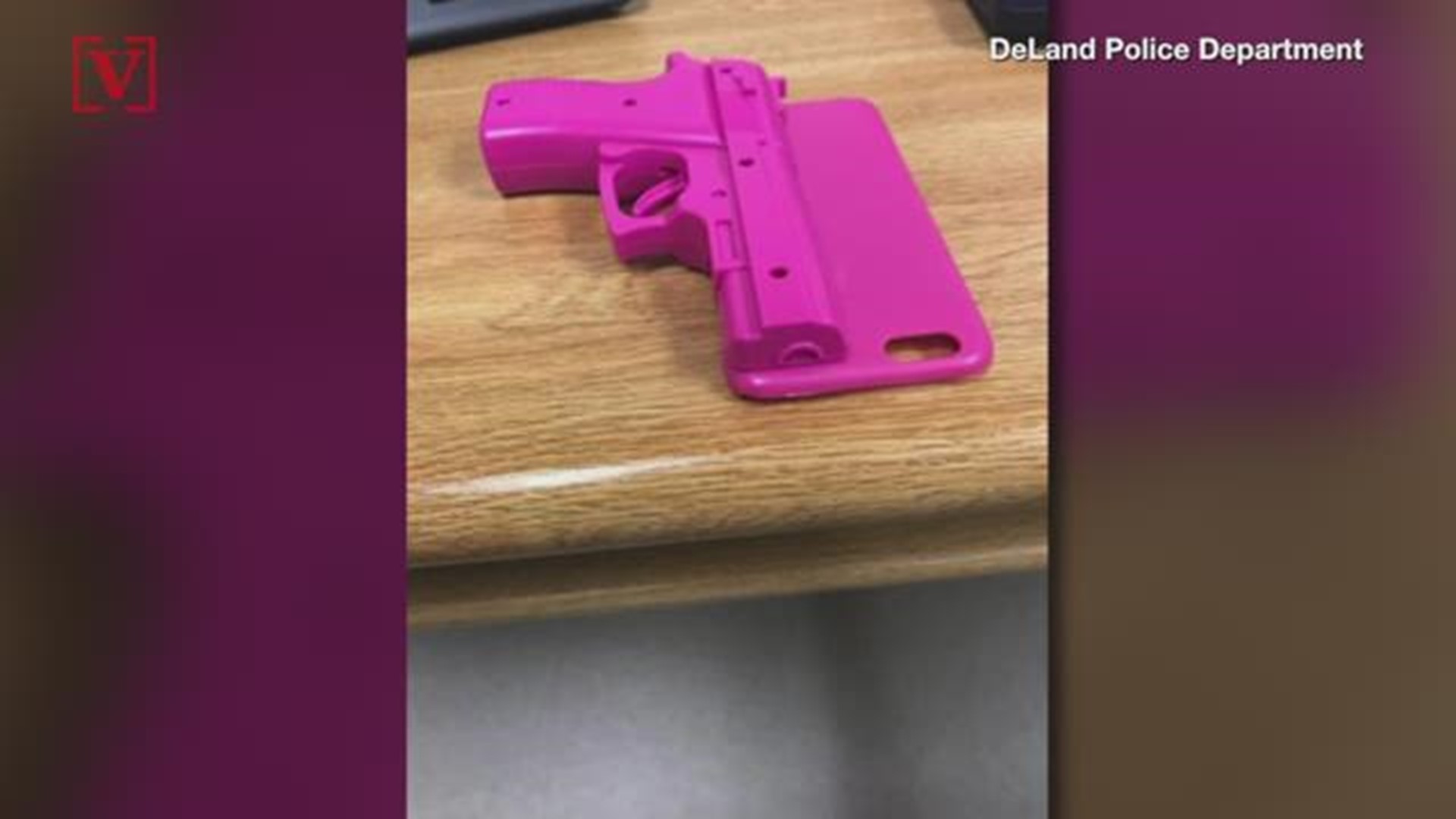 Law enforcement officers are warning parents against buying their kids a phone case made to look like a handgun. Veuer's Mercer Morrison has the story.