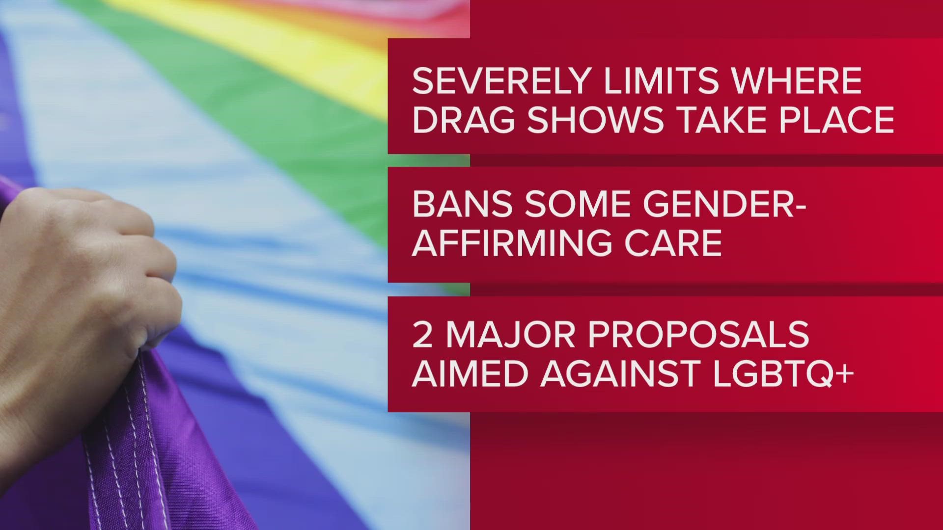 The bills mark two major proposals targeting the LGBTQ community that Tennessee lawmakers have passed this legislative session.