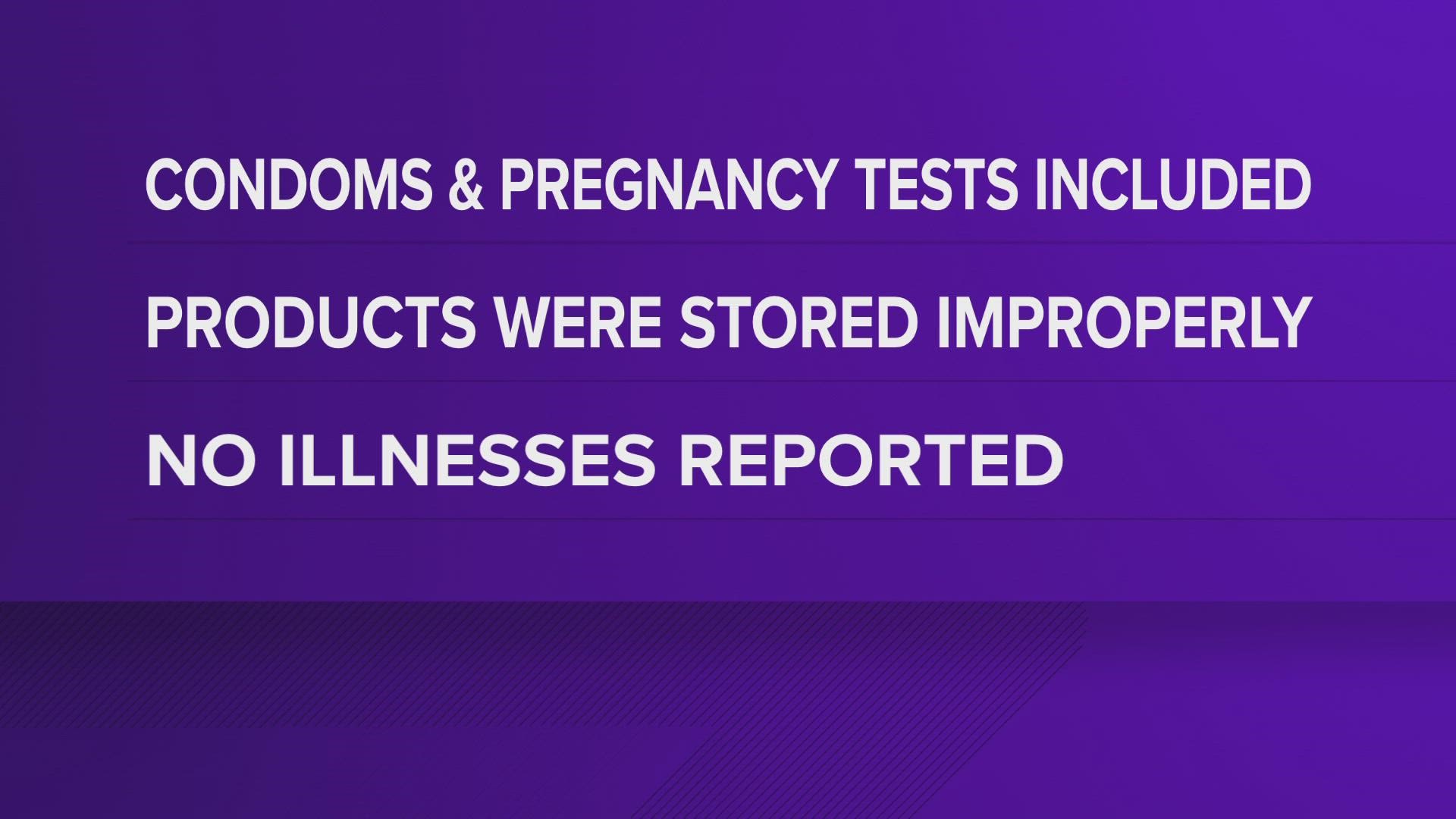 Family Dollar said the recalled products were stored improperly, but isn't aware of any adverse events or illnesses so far.