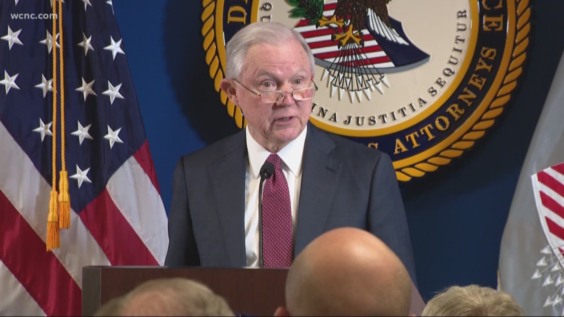 Speaking in uptown Tuesday morning, Attorney General Jeff Sessions announced a Violent Crime Task Force will be created in Charlotte.