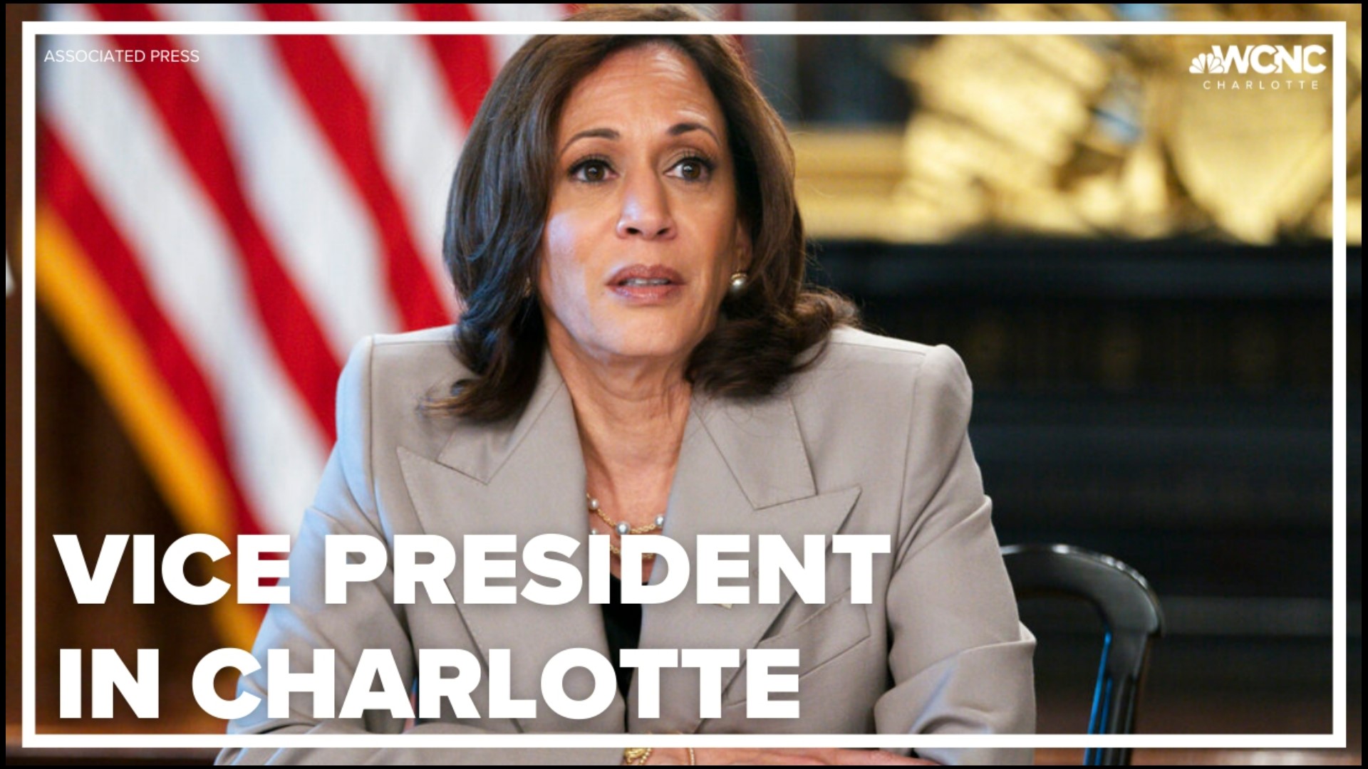 Vice President Kamala Harris visited Charlotte to talk about broadband internet access.