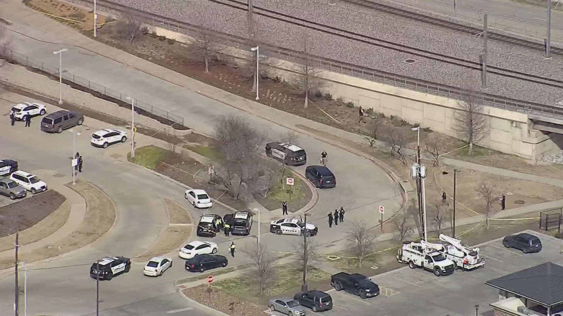 An altercation between two men started at the gas station across the street from the Bachman rail station near Love Field.