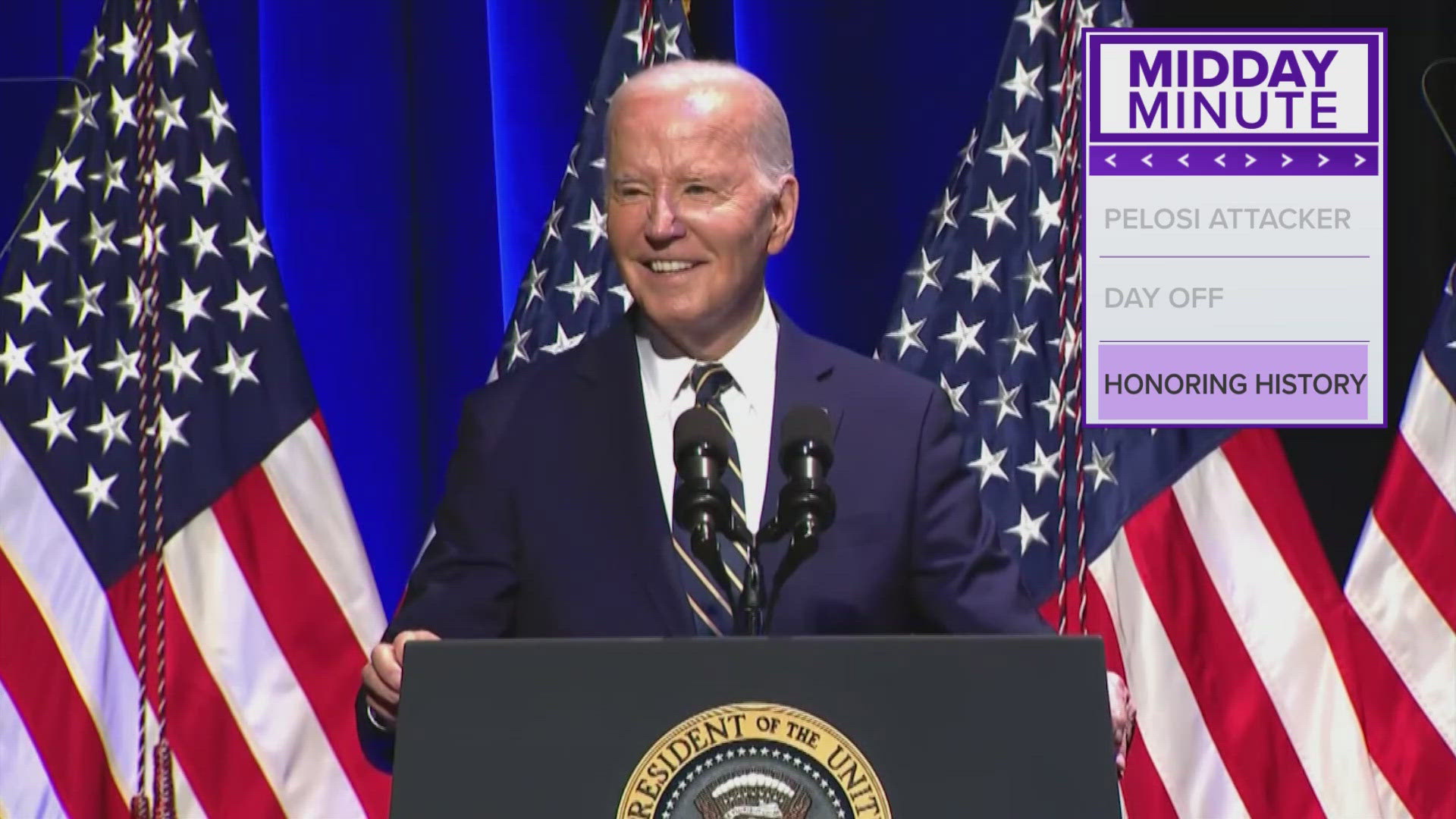 Biden honored the 70th anniversary of Brown vs. Board of Education in a ceremony Friday.