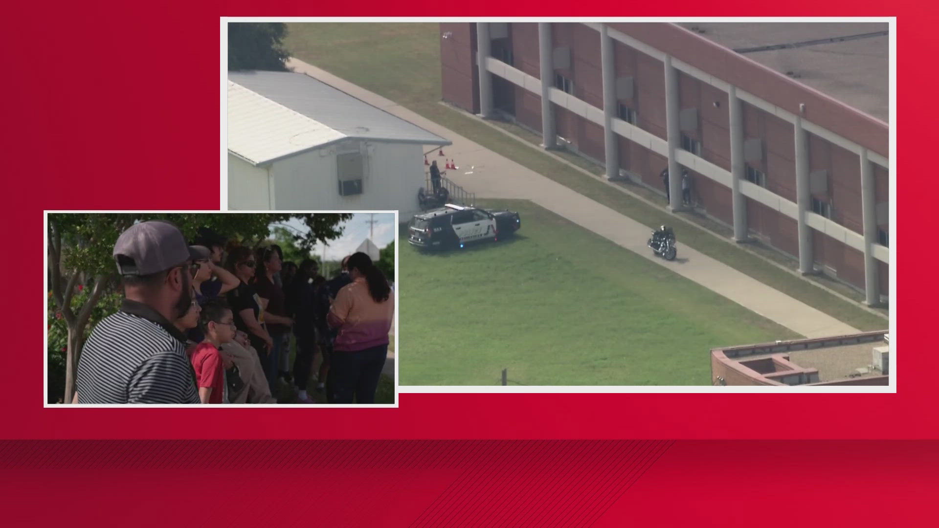 Bowie High School was on lockdown Wednesday due to an on-campus shooting outside of the school building