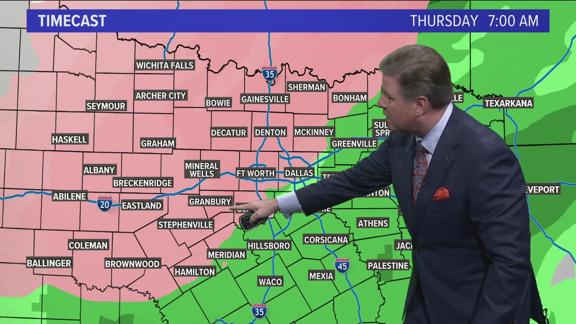 DFW weather: Round of strong to severe storms rolled through Monday ...