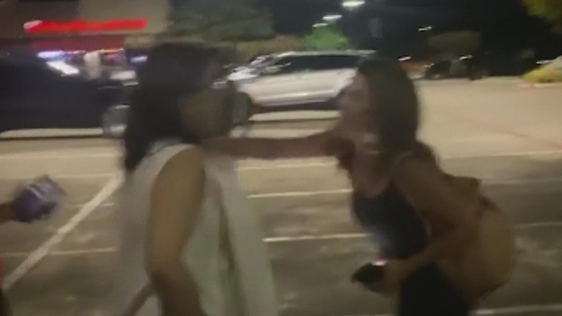 The tirade happened outside of a restaurant in Plano.