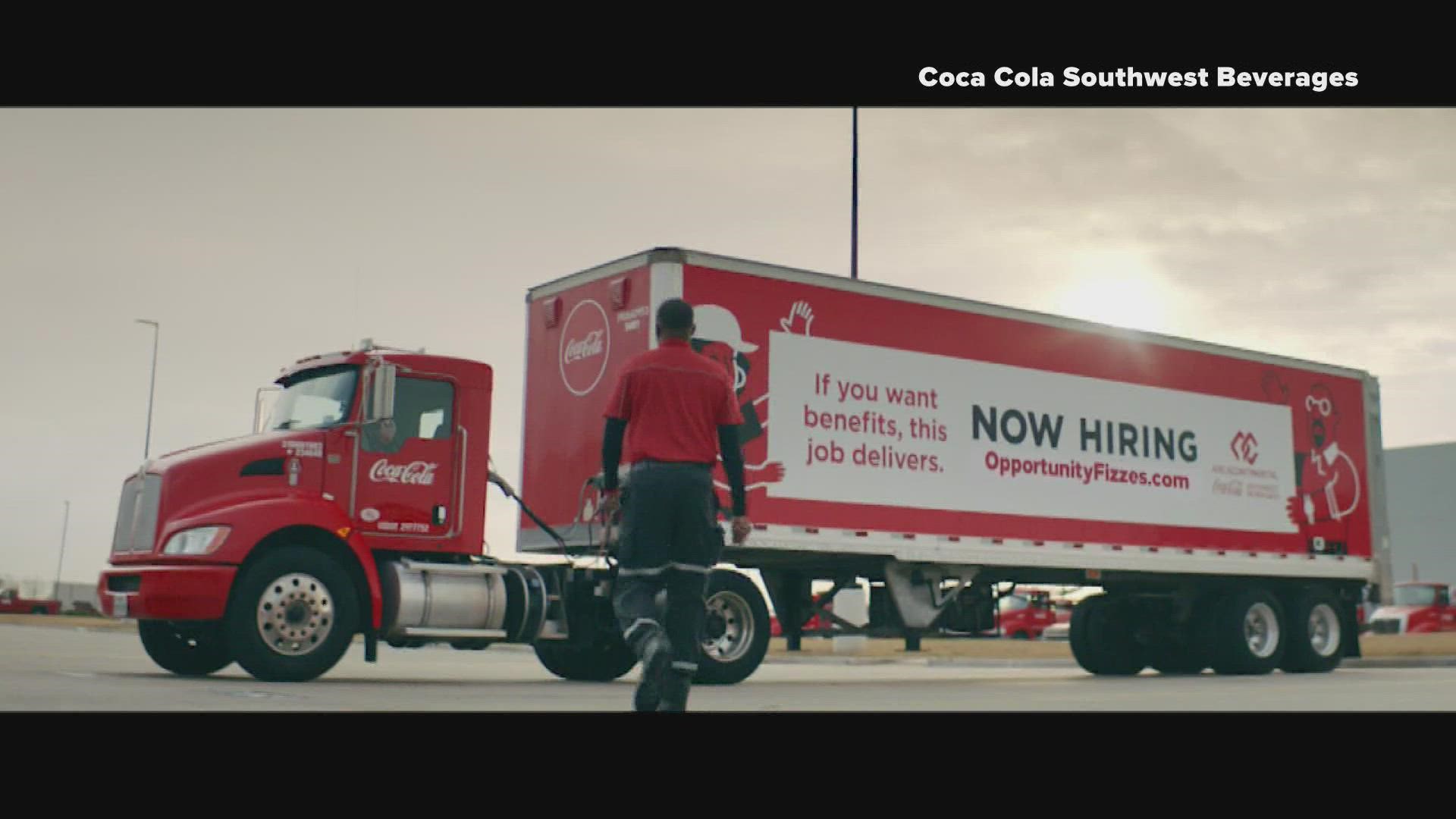 Super Bowl ad to show jobs at Dallas CocaCola bottling company