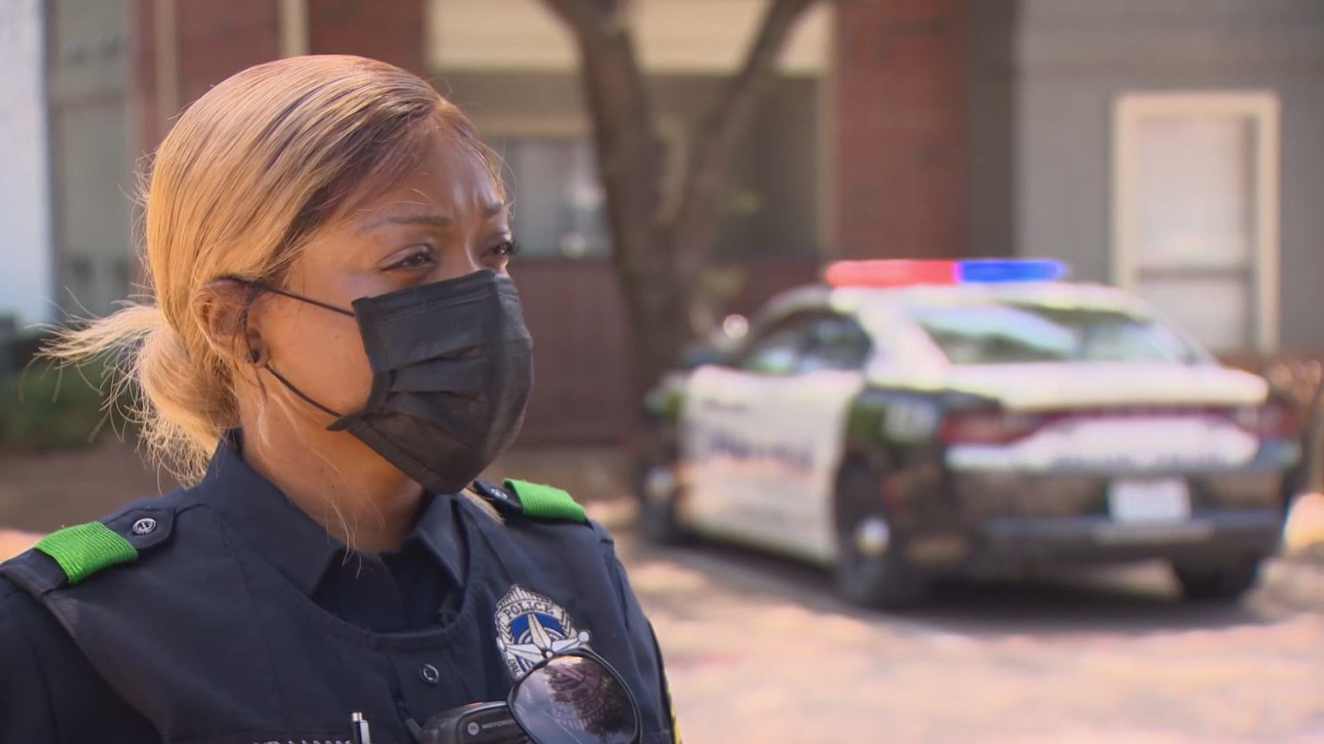 Dallas police officers like Tiffany Williams and Lance Delasbour say during challenging times, they focus on empathy and trust when connecting with neighbors.