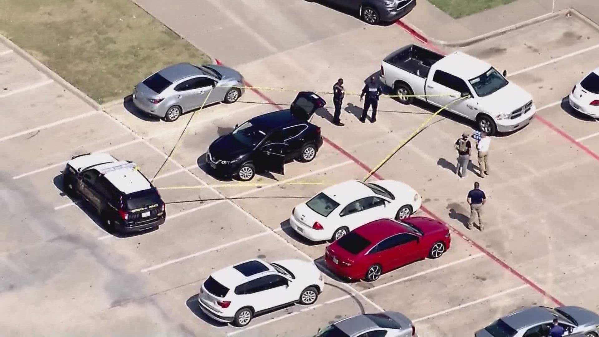 The suspect fired at least two shots while inside the Duncanville Fieldhouse, police say, but there were no injuries to students or staff members.