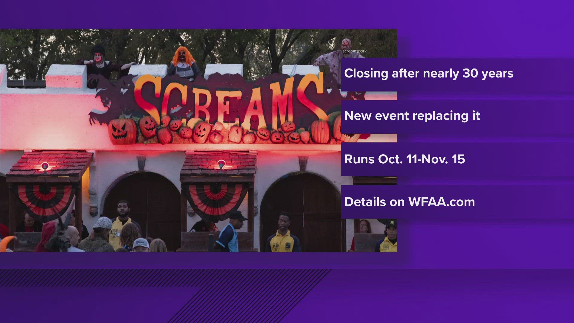 A new Halloween festival will take the place of the longstanding fall attraction.