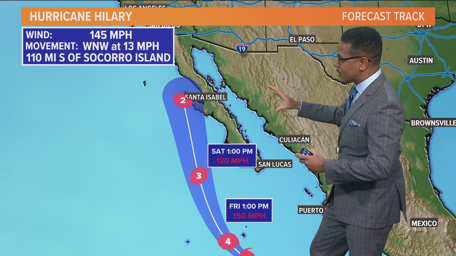 Hurricane Hilary forecast and path Latest track and impact
