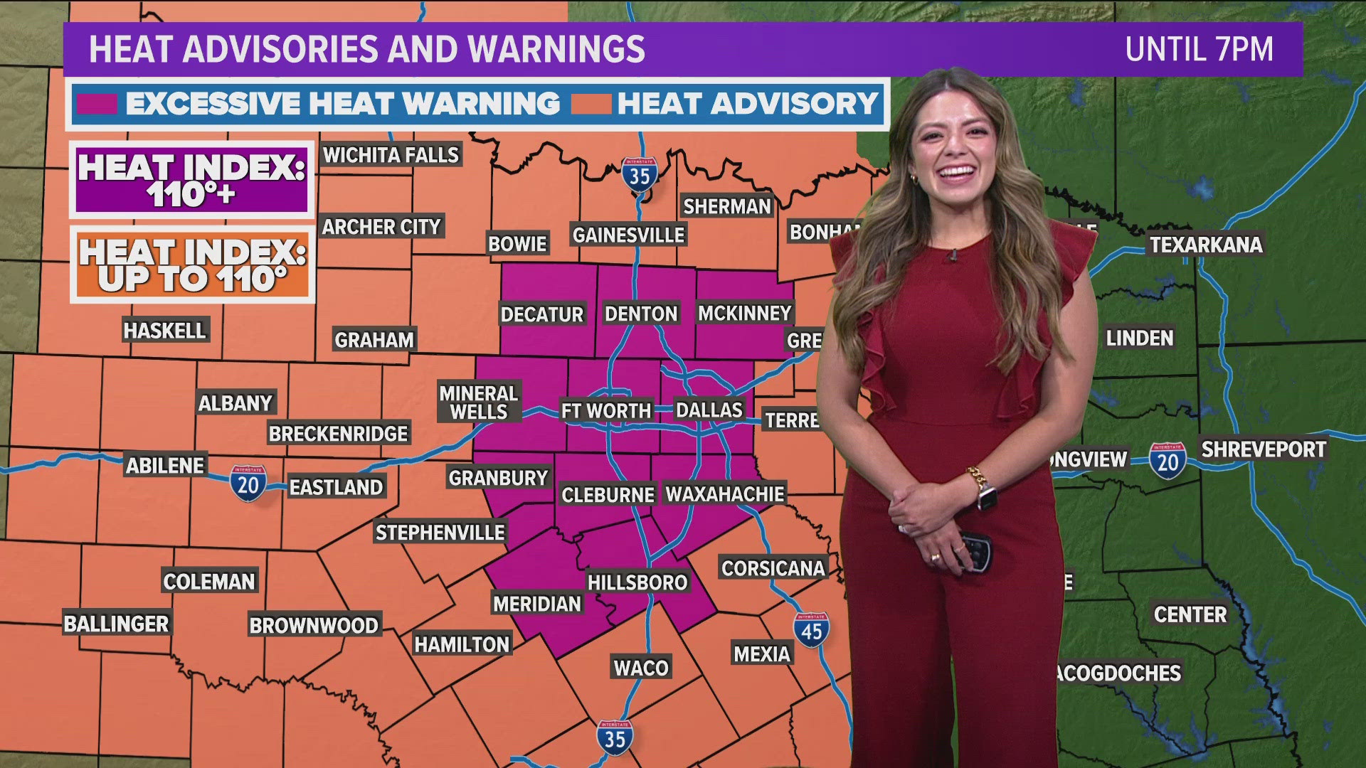 DFW Weather: Excessive Heat Warnings issued for Dallas-Forth Worth and other North Texas locations