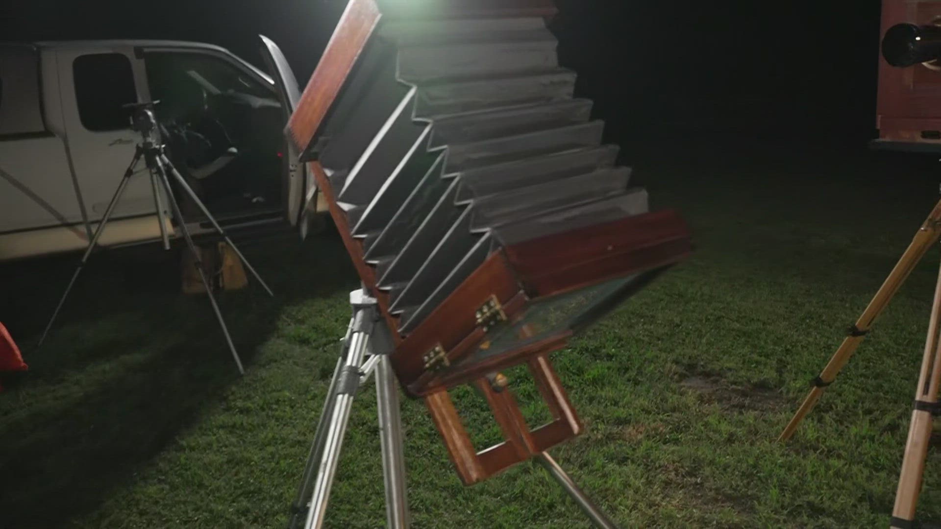 WFAA's Chris Sadeghi was in Mesquite ahead of the Solar Eclipse Rodeo.