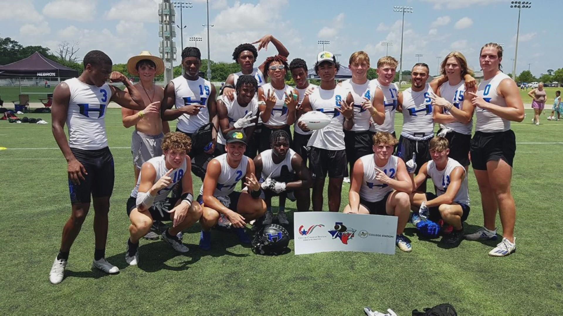 Hebron won the Texas state championship for 7-on-7 this summer.