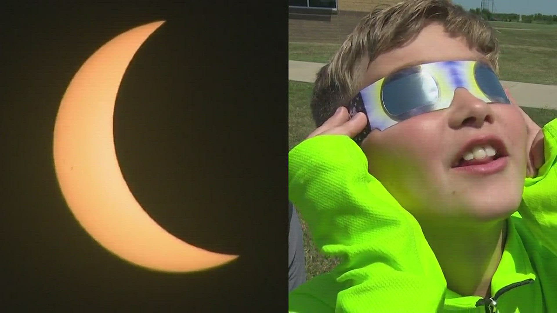 Students experience first eclipse on first day back at school