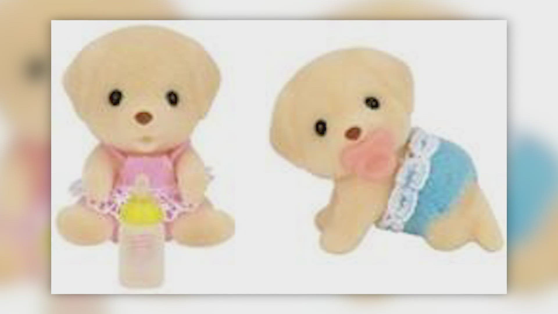 The recalled Calico Critters were sold at Walmart, Meijer and other stores nationwide and online from January 2000 through December 2021.