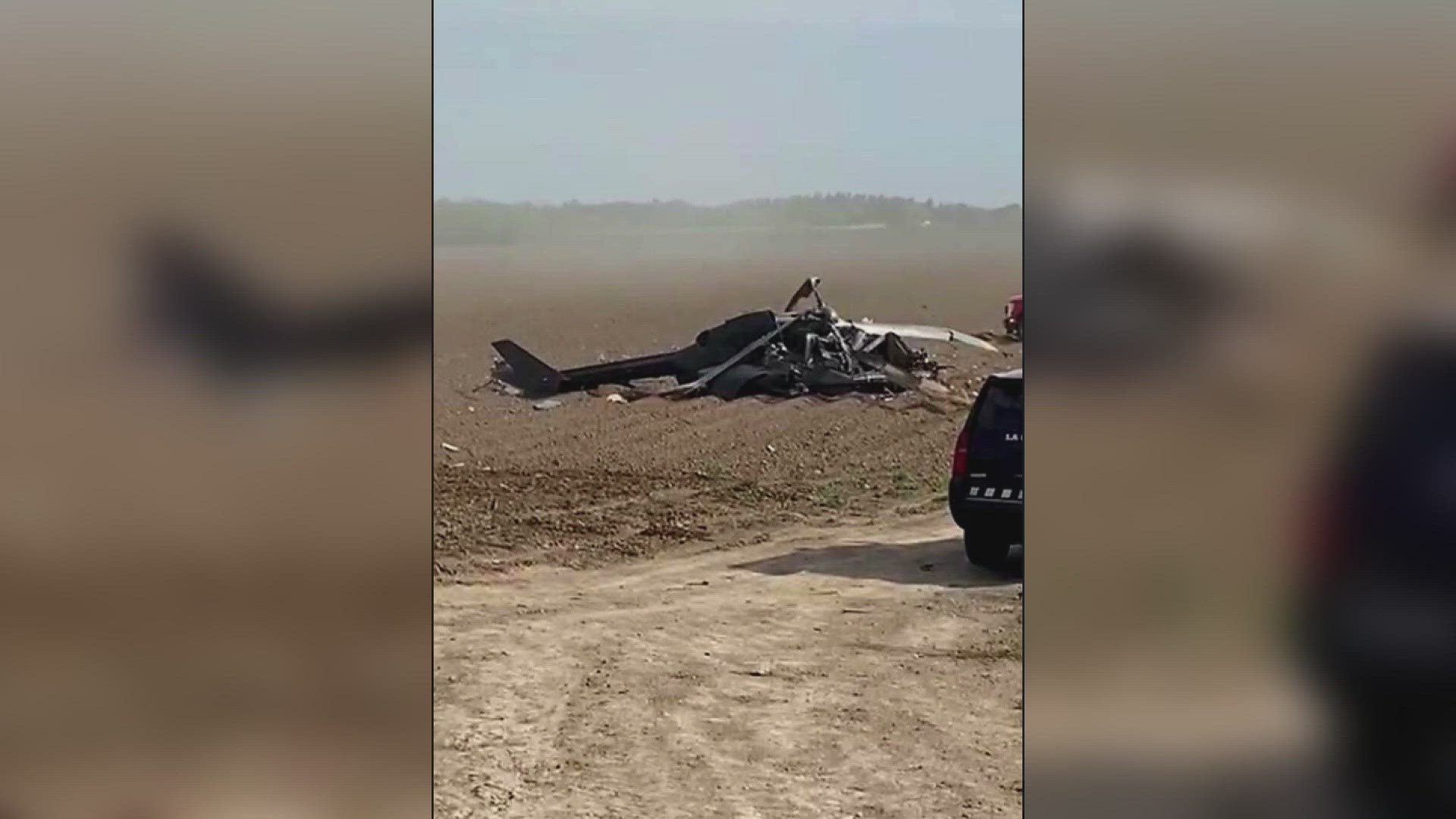 Federal officials said the helicopter crash just before 3 p.m. Mountain Time Friday near the town of La Grulla.