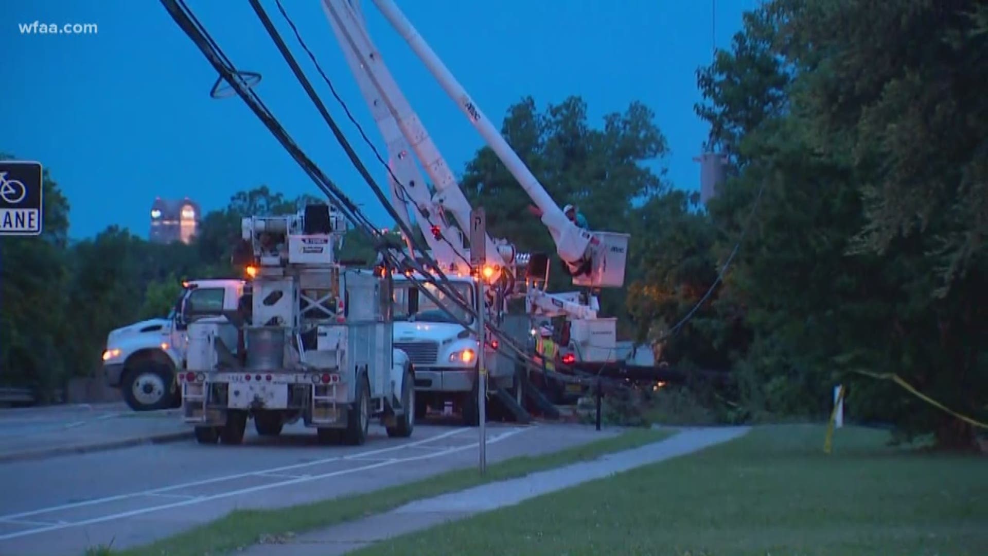 Oncor crews work to restore power days after storms