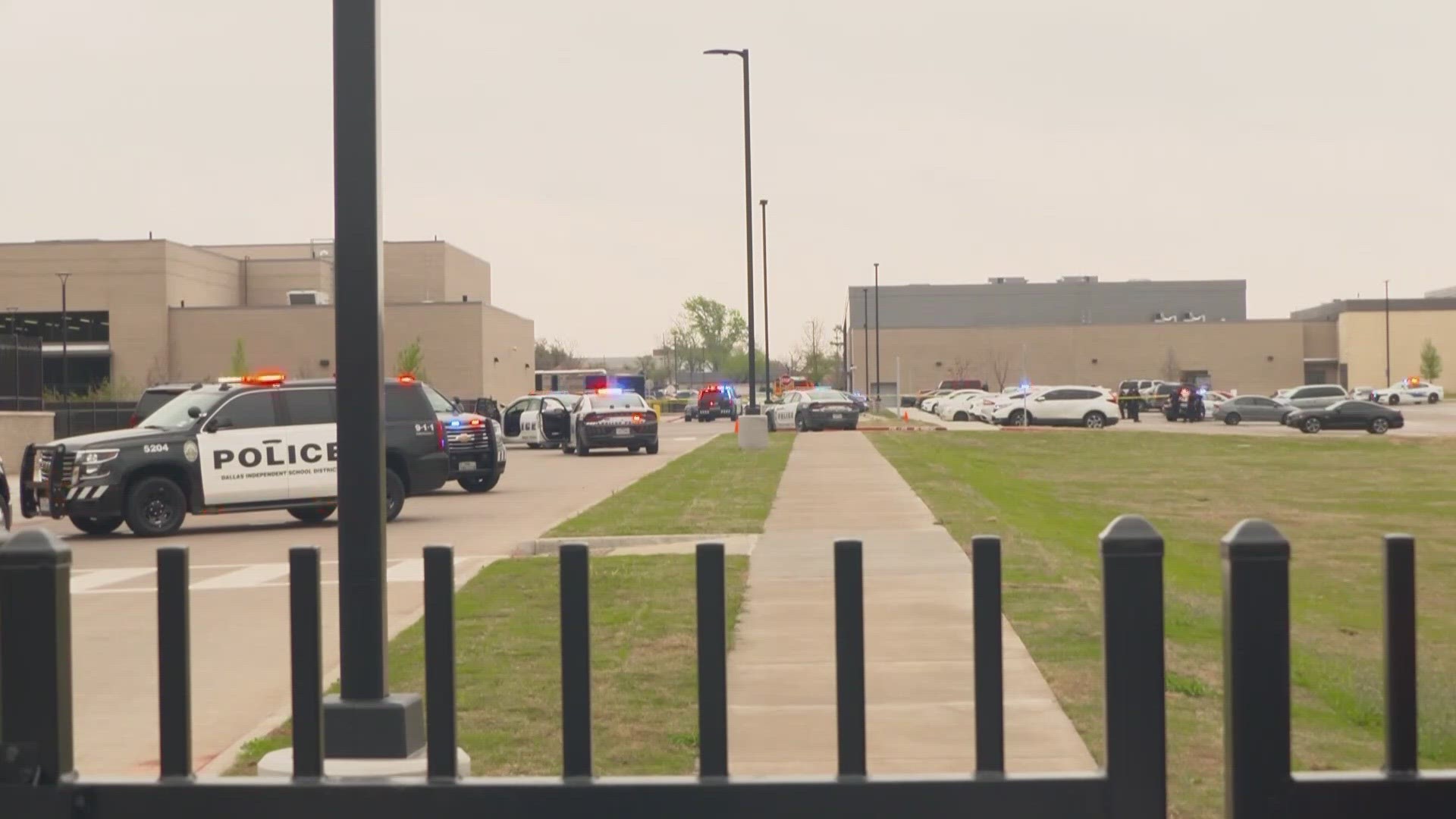 A student was shot in the arm in the school's parking lot shortly after dismissal on Tuesday afternoon.