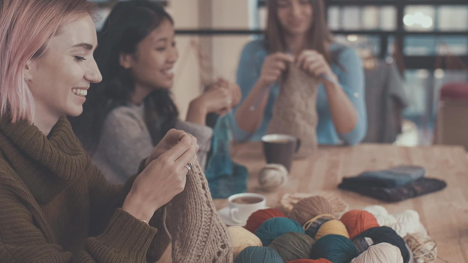 Knitting and crocheting has benefits for your physical and mental health.