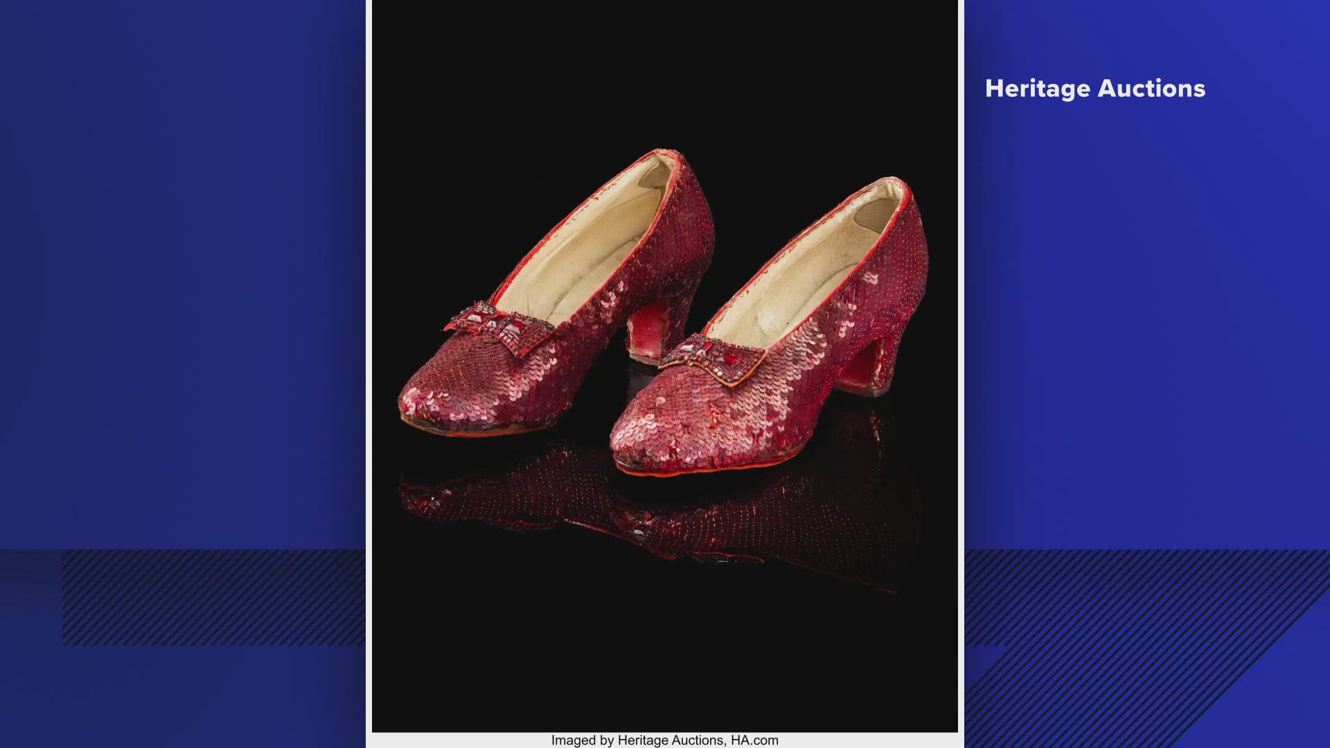 The iconic shoes were auctioned off to the highest bidder Saturday.