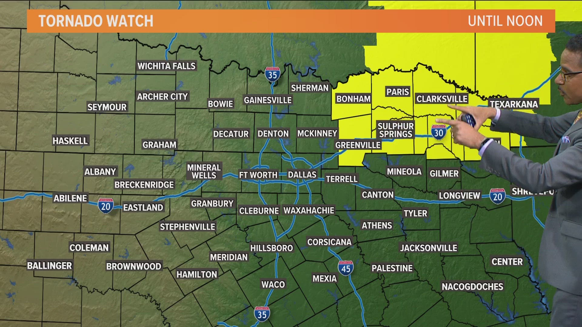 DFW Weather: Tornado Watch issued for some North Texas counties | wfaa.com