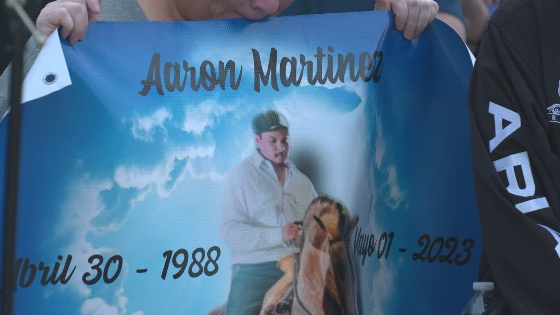 A man was arrested and charged with murder in the shooting death of Aaron Martinez.