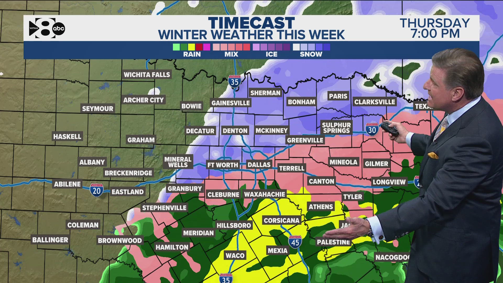 Here's the latest timeline for snow in North Texas.