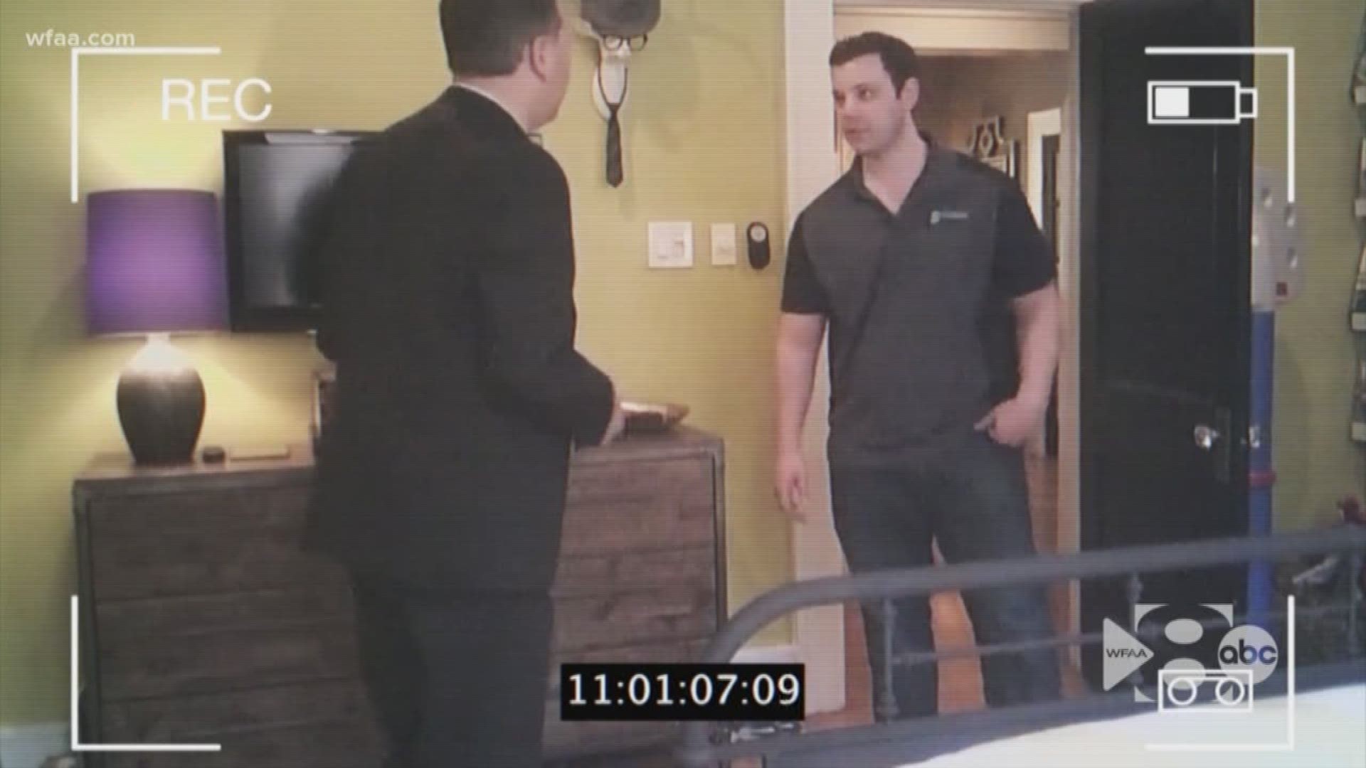 “When I was getting in bed I noticed the two little boxes plugged into the outlets... and found out they were cameras," Airbnb customer Max Vest said.