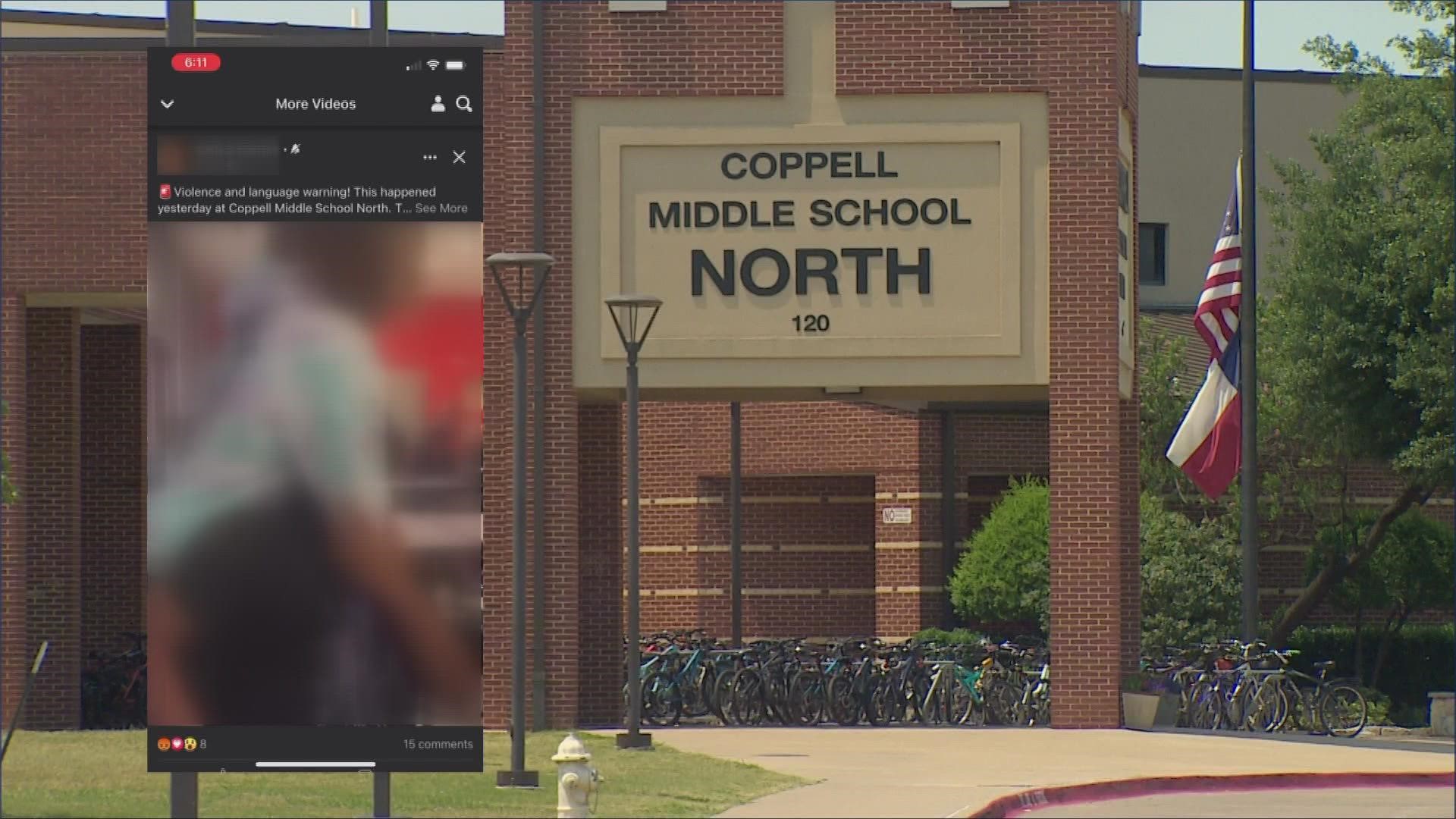 A student at Coppell ISD was held in a chokehold while other students were watching.
