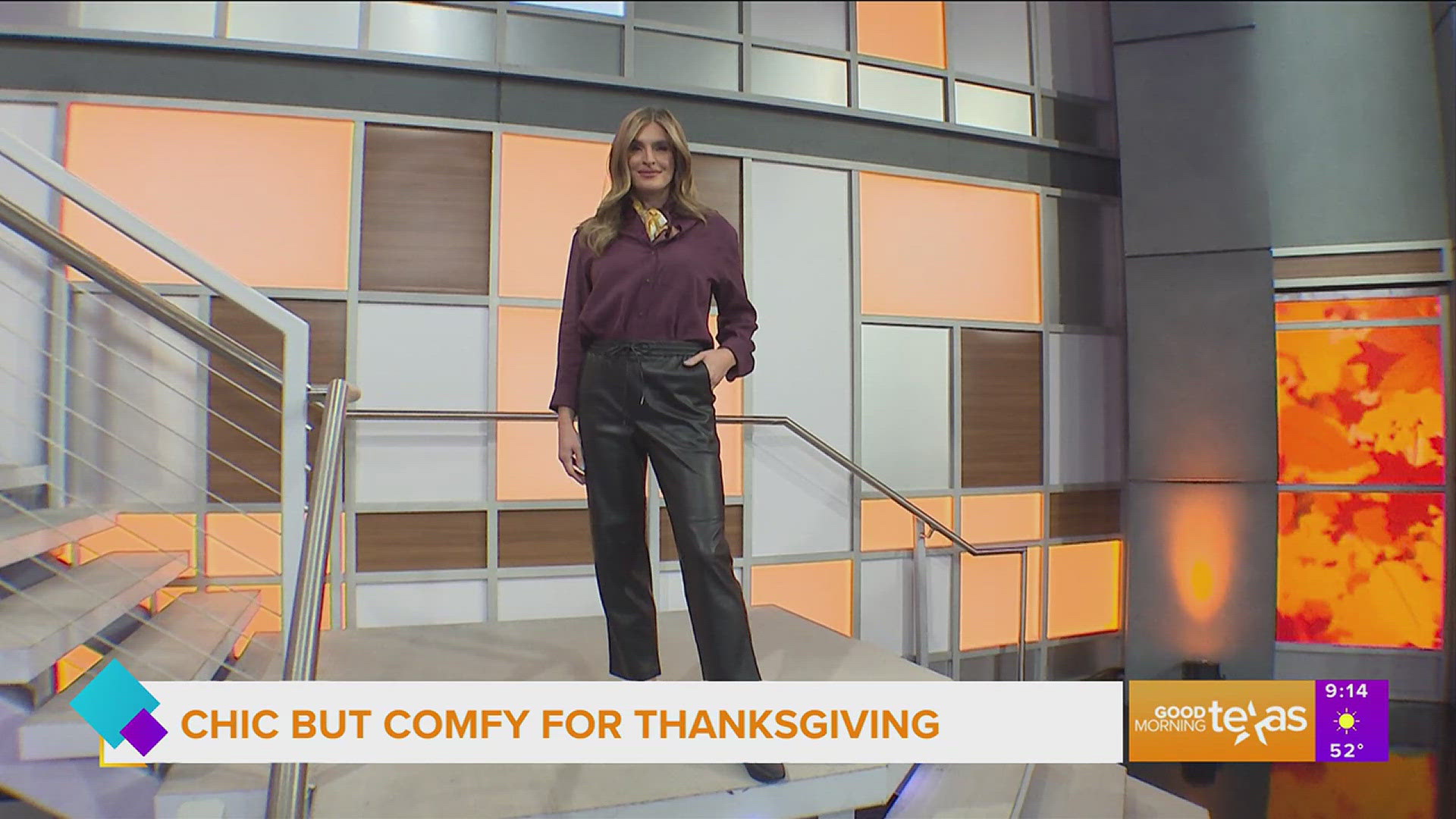 Holly Quartaro of Galleria Dallas joins us with chic and comfy outfits for Thanksgiving. 