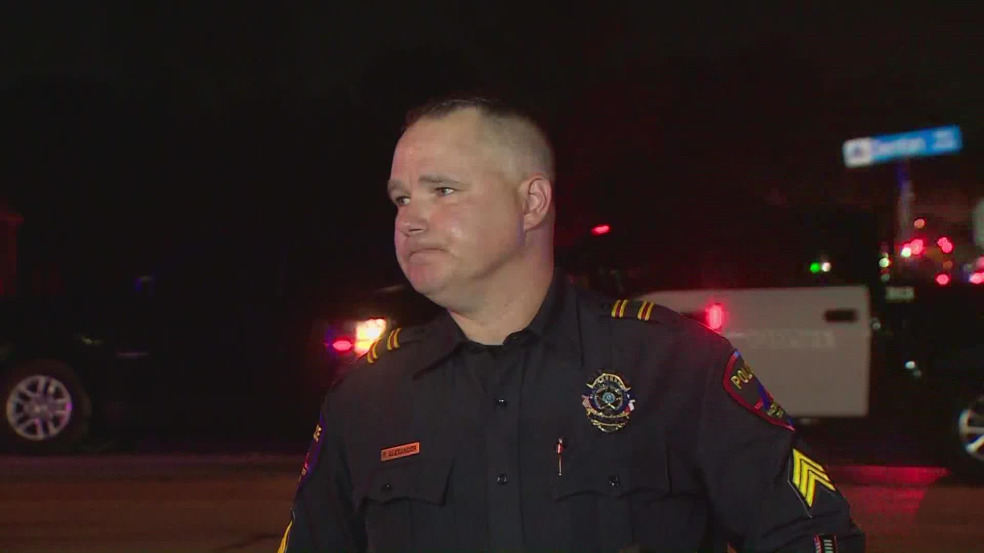Two people are dead, and four others, including three officers, were injured in a shooting incident in a neighborhood in Haltom City on Saturday night, police said.