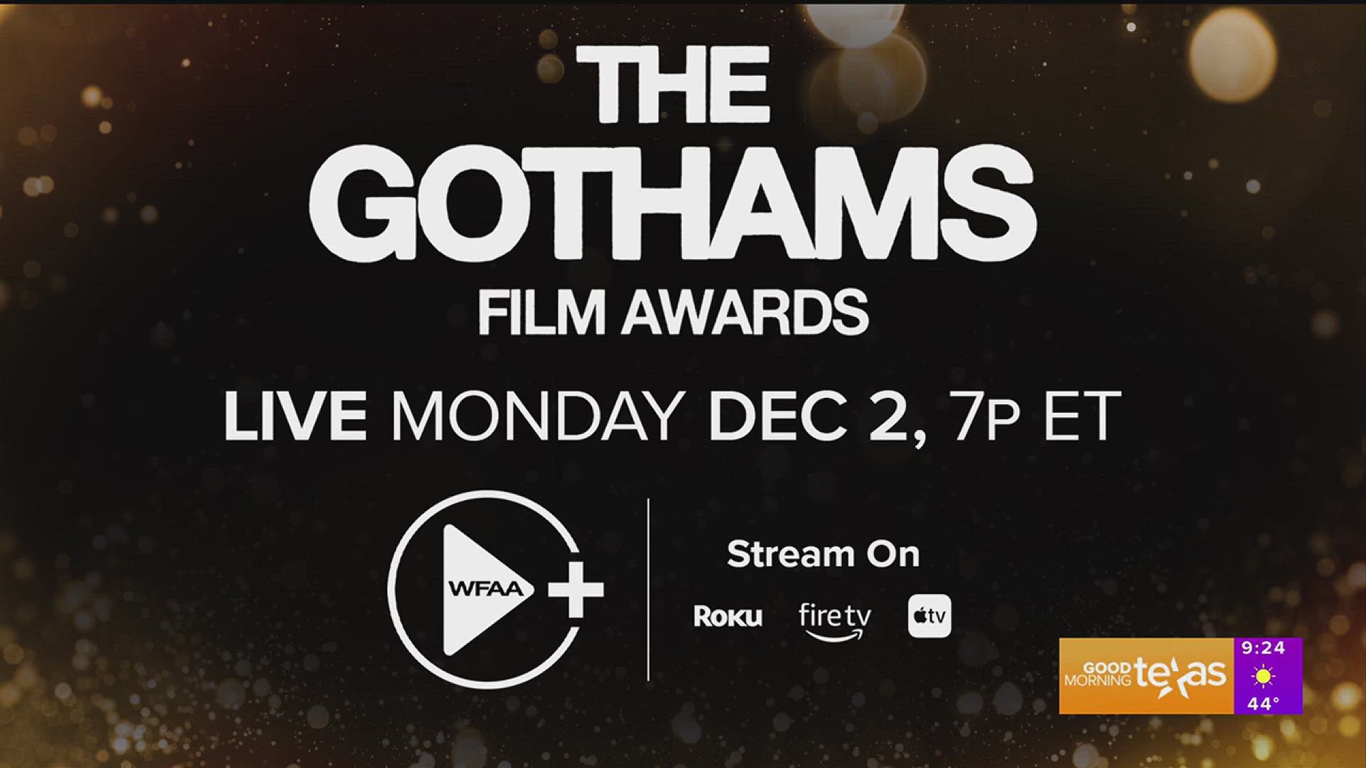 It's time to get ready for award season! Gotham Executive Director Jeffrey Sharp shares what we can expect this year. 