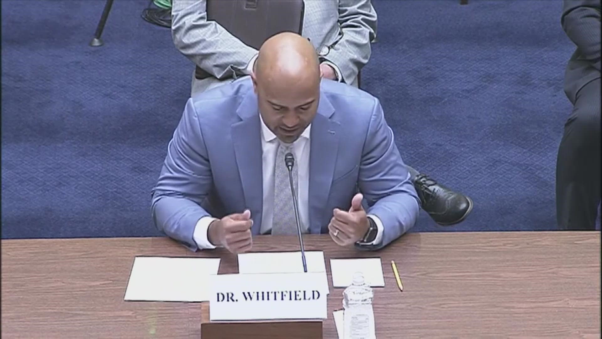 Ex-Colleyville Heritage High Principal Dr. James Whitfield was placed on leave after a former board candidate accused him of advocating for critical race theory.