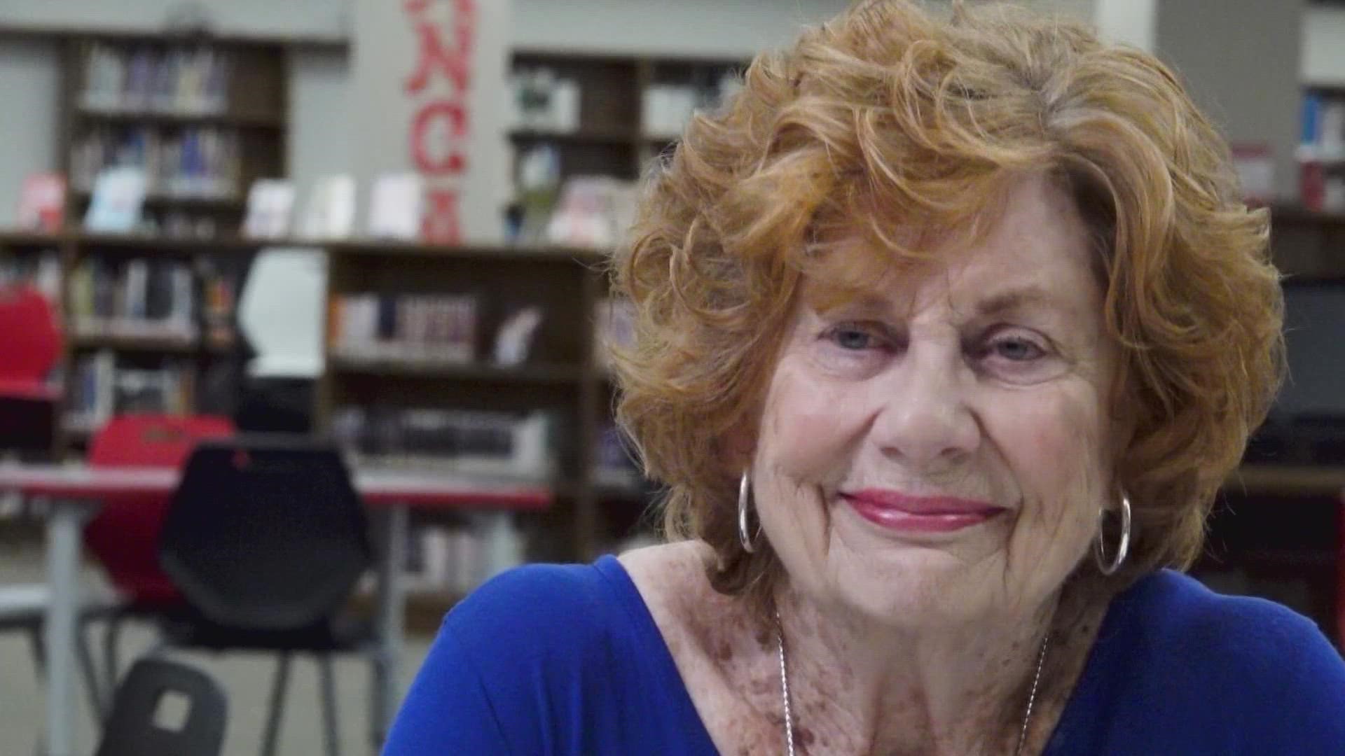 Irving MacArthur Latin teacher Ann Price Ouzts loves her job. So much so that she's been at MacArthur for 50 years.
