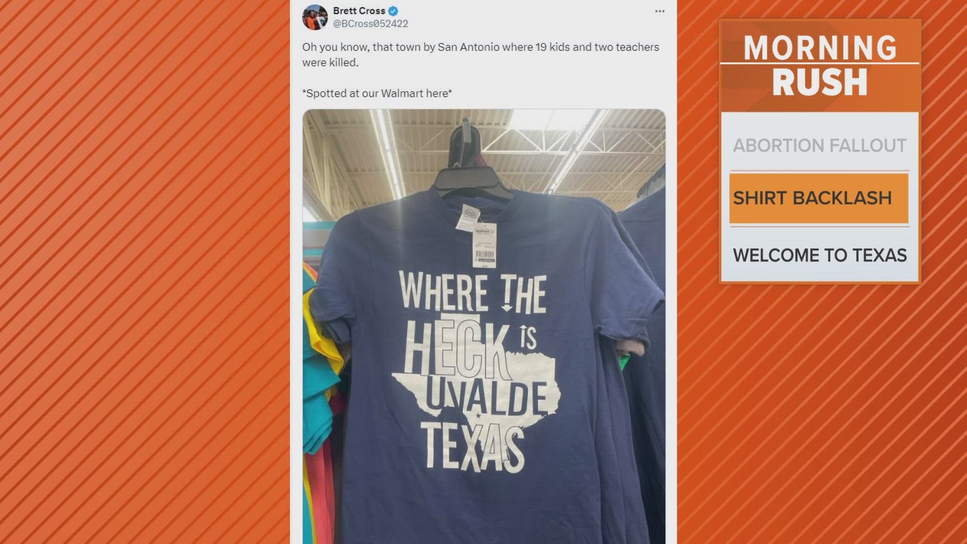The father of one of the victims in the deadly 2022 mass shooting posted the shirt on social media.