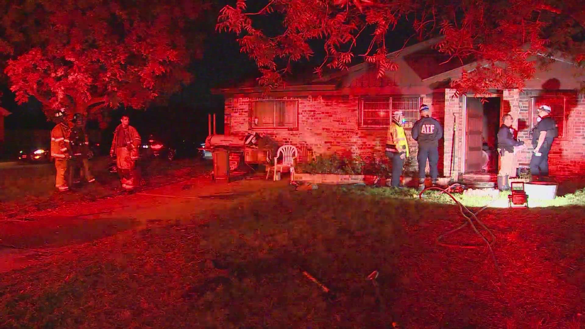 A fire in Fort Worth's Como neighborhood left two men in critical condition.