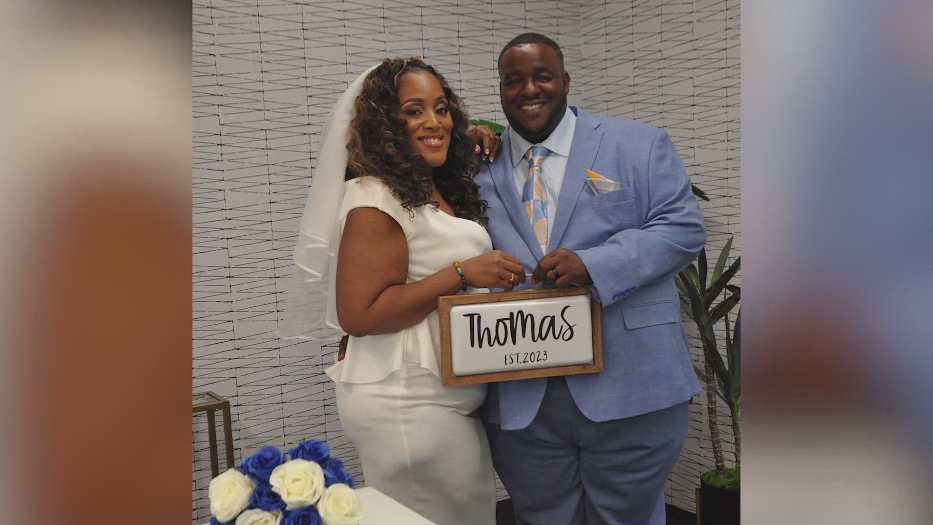 Ronnie and Rachel Thomas got married a few months ago after meeting last year at a food truck in Dallas.