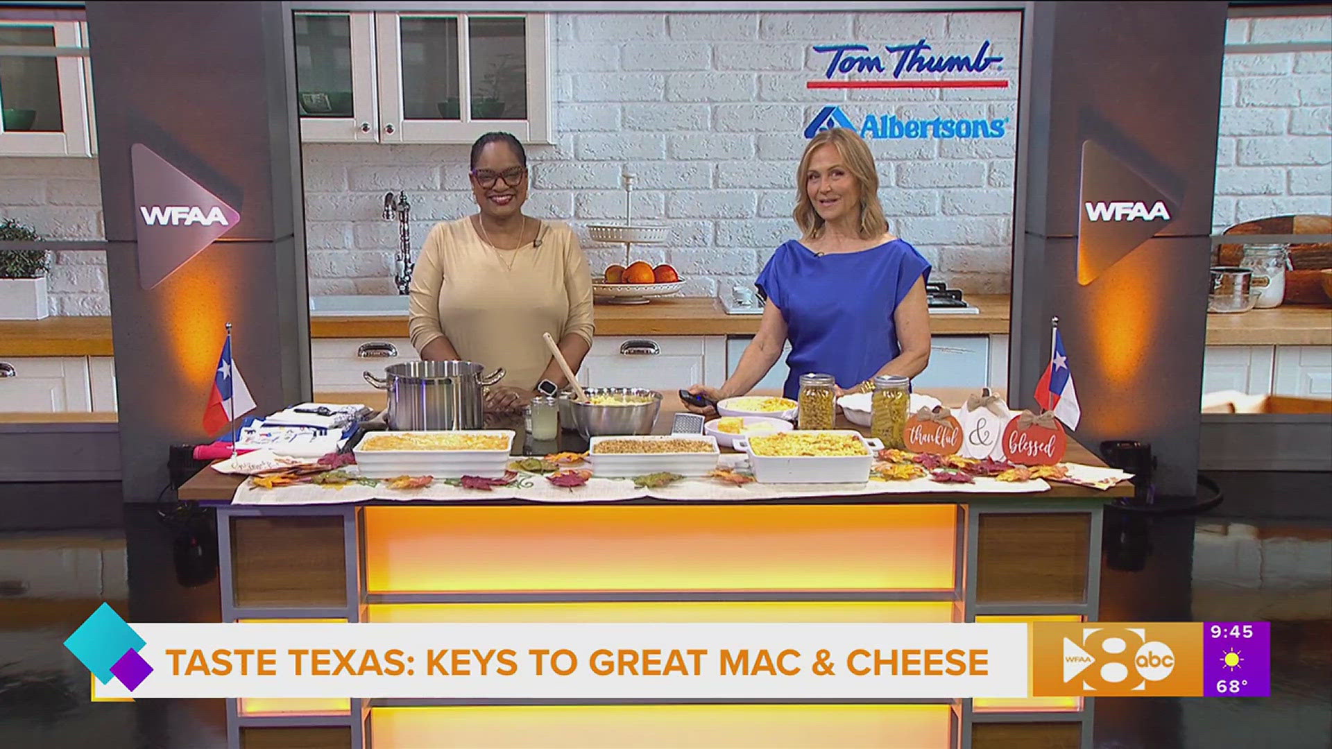 Chef Lori shows us how to make mac & cheese for Thanksgiving. Go to @cheflorious for more information.