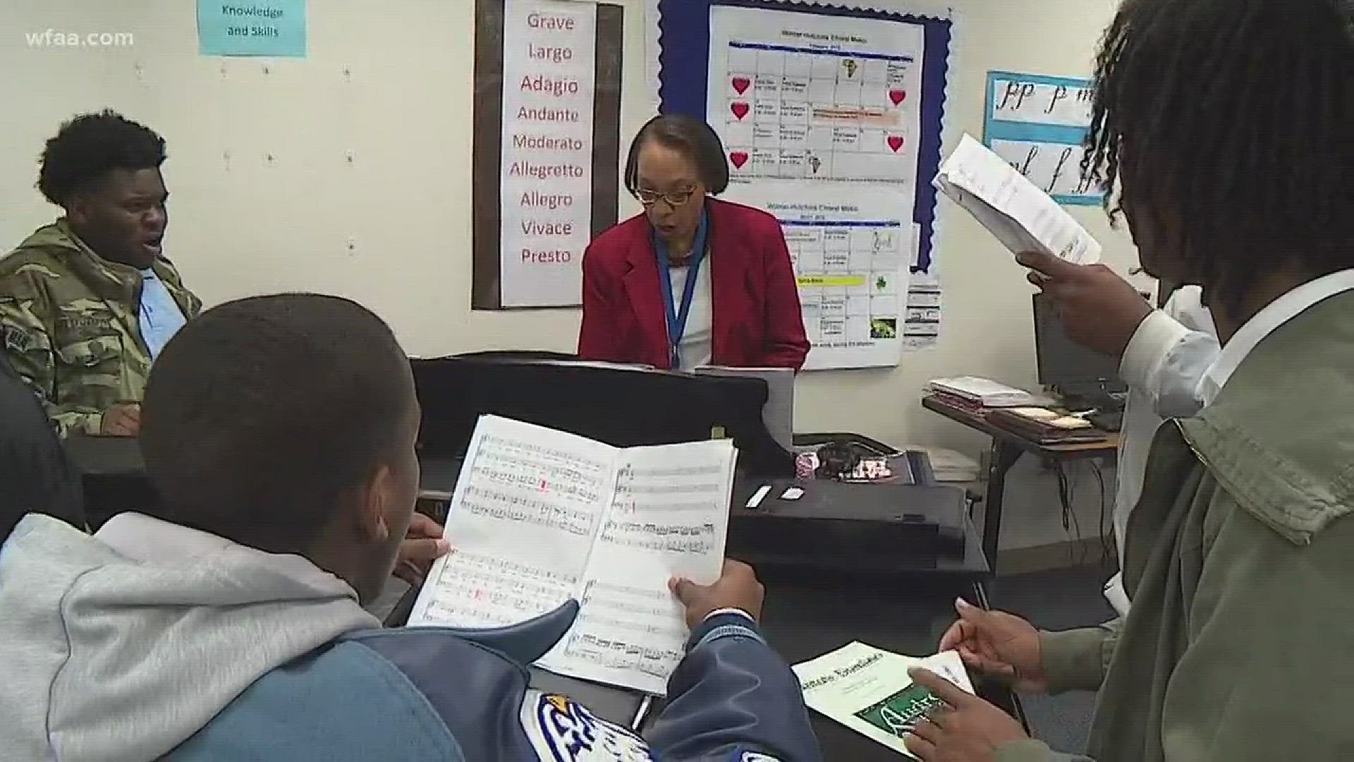 The Hutchins teacher uses music to teach students life lessons.