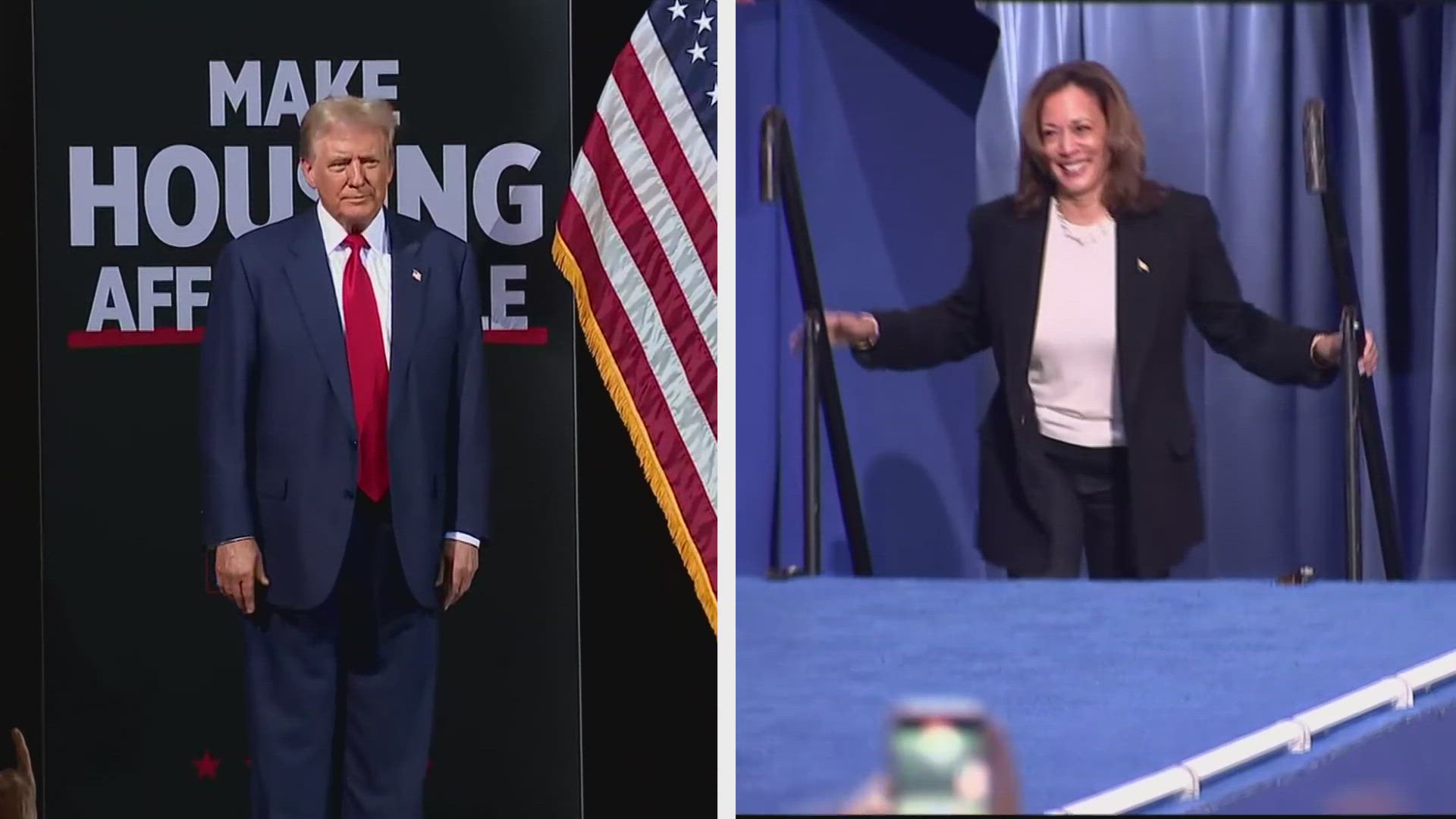 Harris said during a North Carolina campaign rally on Thursday she believes she and Trump “owe it to voters” to debate again.