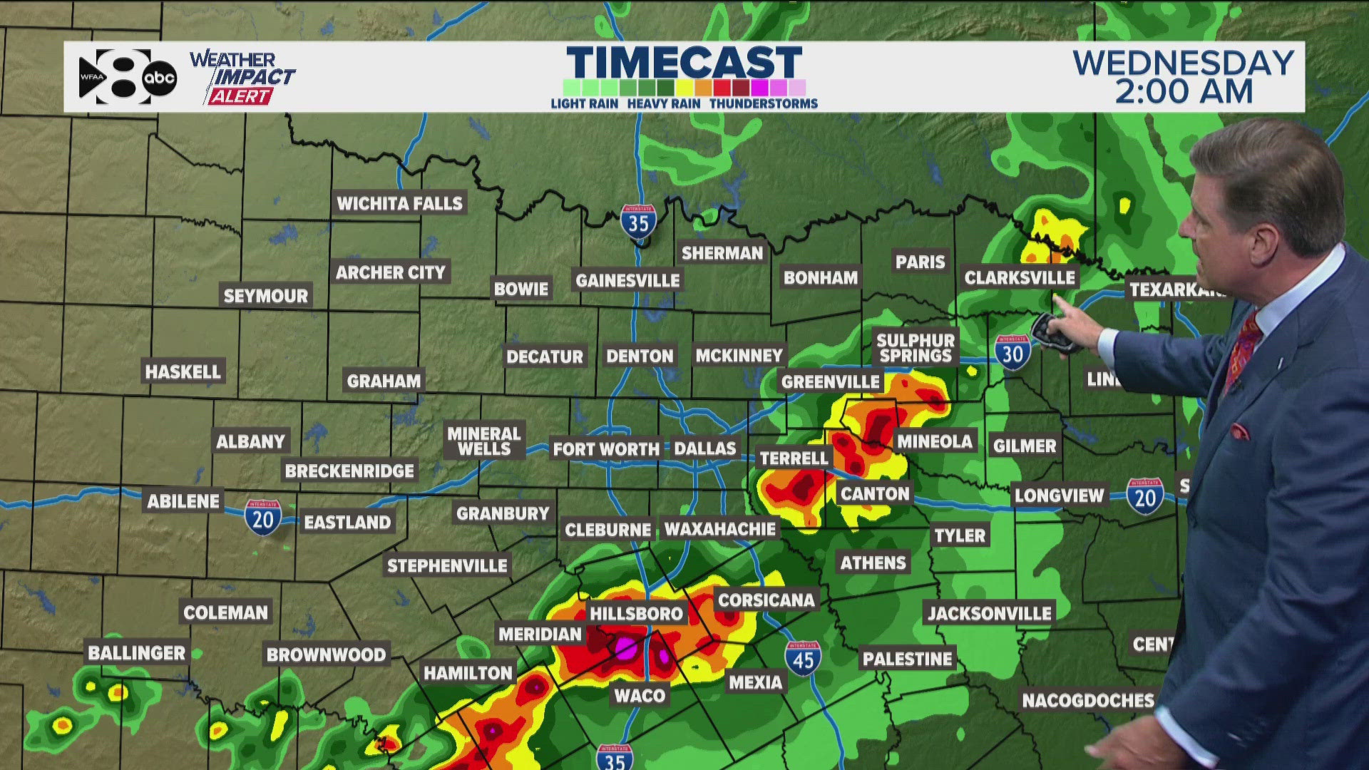 Here's the latest look at the forecast in DFW.