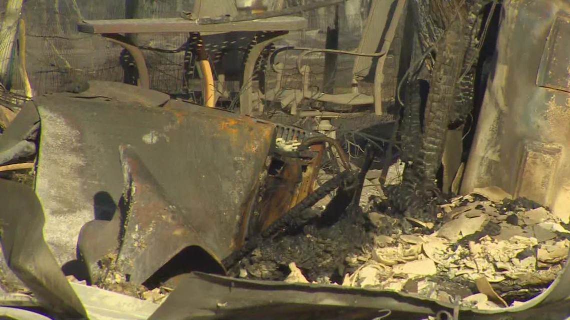 Aftermath of the Carbon, Texas wildfire