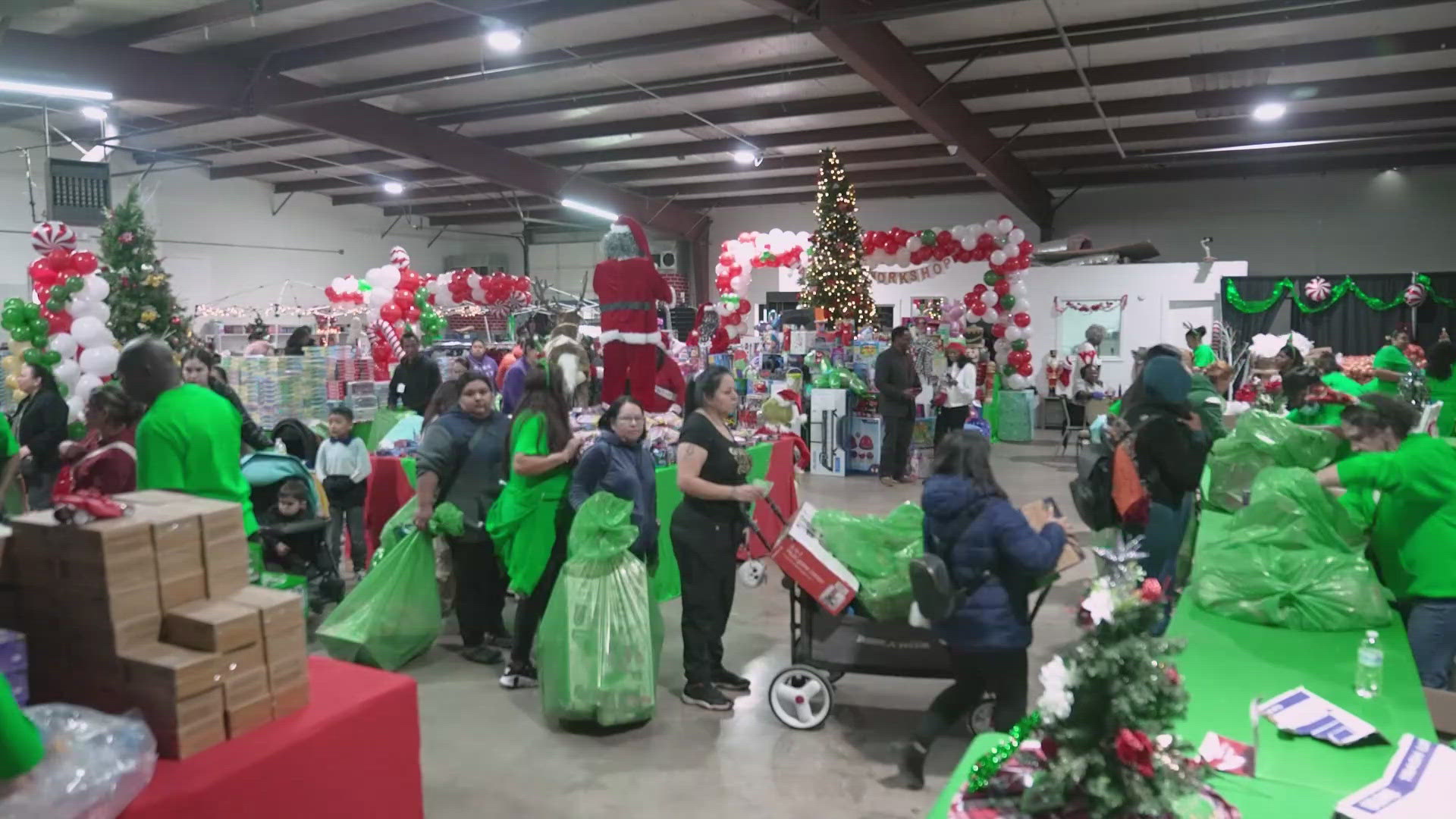 Thousands of North Texas families stood in line this week to get help with their plans for a much merrier Christmas.