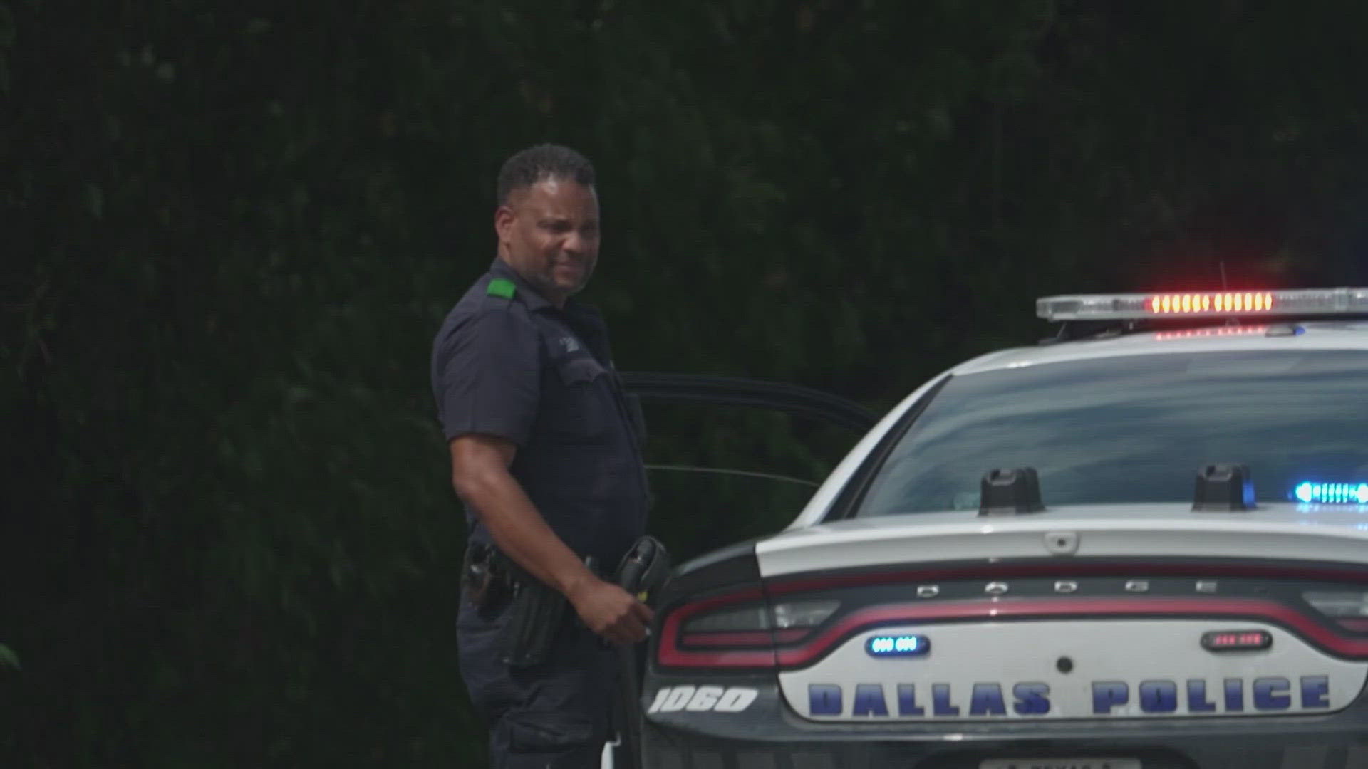 Ledbetter Drive from Marsalis Avenue to University Hills Boulevard was closed as officers canvassed the scene on Friday morning.