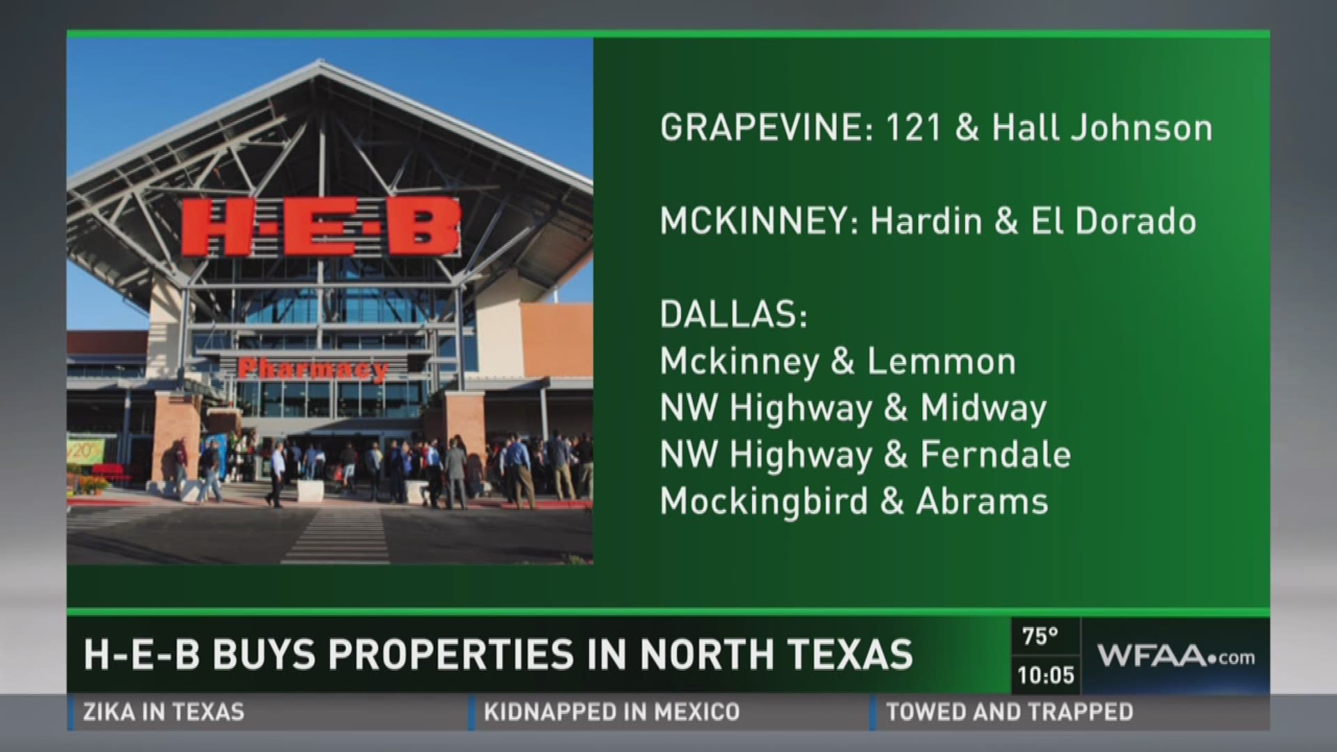 H-E-B/Central Market Buys Dallas, McKinney, Grapevine Stores | Wfaa.com